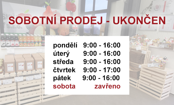 Sobotní prodej ukončen
